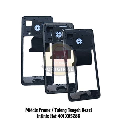 Jual GARANSI Middle Frame Tulang Tengah Bezel Bezzel Rangka Casing Infinix Hot I
