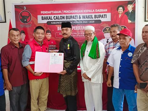 Tokoh Melayu Langkat Mendaftar Sebagai Bacalon Bupati Ke DPC PDIP