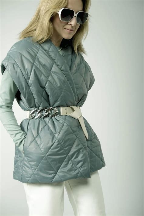 Жилет NUDE 201 зеленый купить с доставкой по России Интернет магазин BelaRosso shop ru