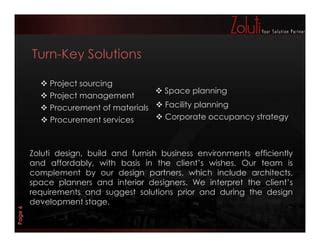 Zoluti Company Presentation Ppt