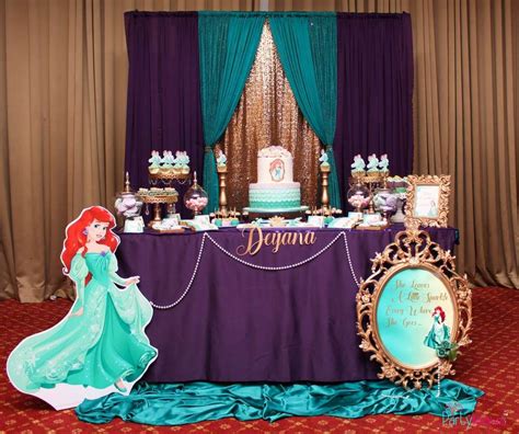 Princess Ariel Theme Birthday Birthday Party Ideas | Photo 6 of 35 ...