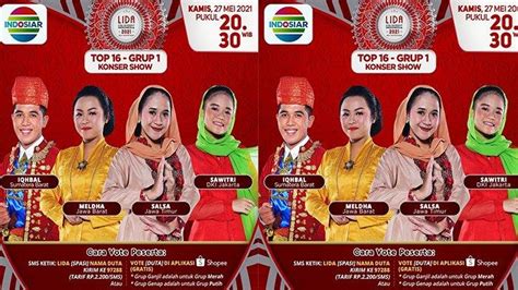 Hasil Konser Show Polling Sementara Iqhbal Sumbar Tertinggi Sawitri