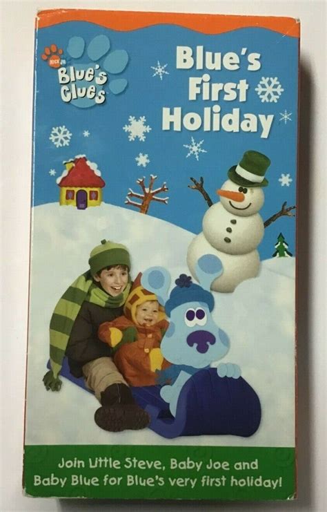 Blues Clues Blues Big Holiday Vhs Vintage Nickelodeon Junior My XXX Hot Girl