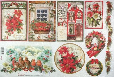 Rice Paper For Decoupage Decopatch Scrapbook Craft Sheet Merry Christmas Scrapbook Crafts