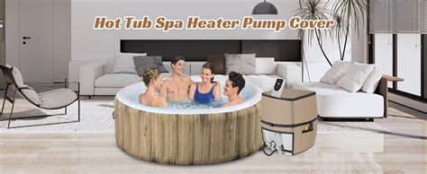 Hot Tub Spa Heater Pump Cover Waterproof D Oxford Fabric Aluminum Film Insulated Cover
