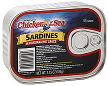 Chicken Of The Sea Sardines in Louisiana Hot Sauce 3.75 oz Nutrition ...