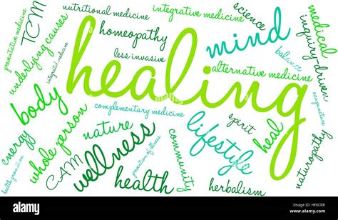 Healing Word Cloud Stock Vector Image And Art Alamy