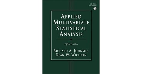 Applied Multivariate Statistical Analysis By Richard A Johnson