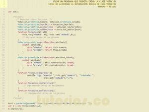 POO Javascript Clase Votacion Tutorias Co