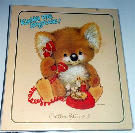 Nos Vintage 80s Critter Sitters Binder Koala By Squaresvilleusa