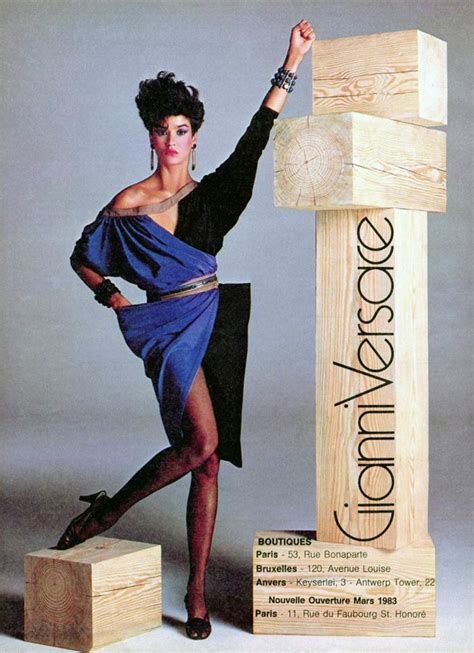 Gianni Versace 1980s Janice Dickinson Vintage Fashion 1980s Richard