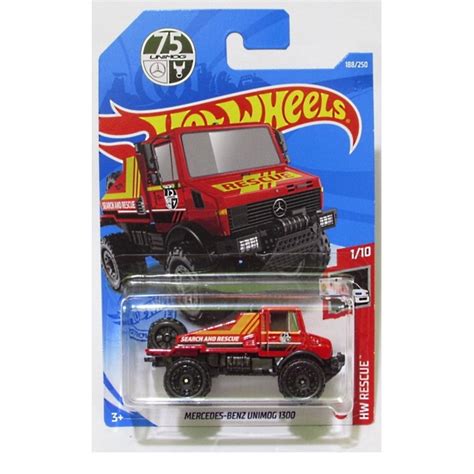 Hot Wheels Mercedes Benz Unimog 1300 HW Rescue GTB08 Shopee Brasil