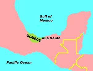 Olmec Mesoamerica Map