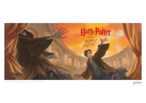 Harry Potter & the Deathly Hallows Book Cover Artwork Limited Edition ...