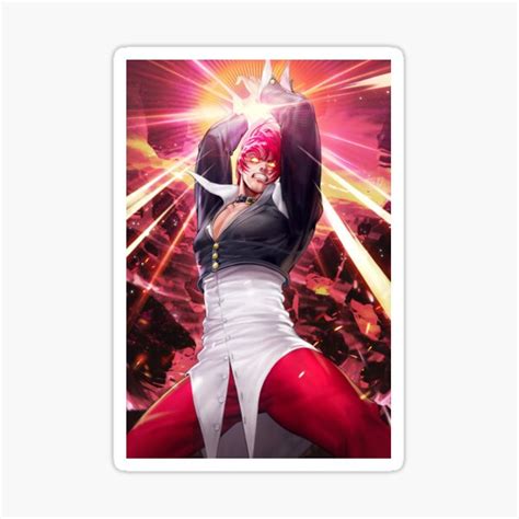 Pegatina Orochi Iori Yagami Iori Kof De Faiqaiftikhar Redbubble