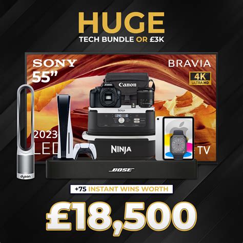 Huge Home Tech Bundle Or 3k Instant Win Main Prize 75 Instant