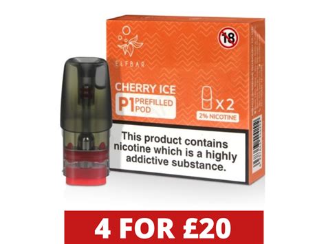 Cherry Ice Elf Bar Mate P Prefilled Pods Vapehut Uk