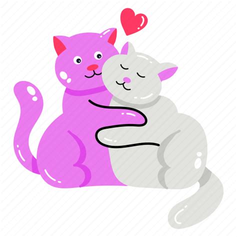 In Love Cat Love Cat Romance Cute Cats Cat Couple Icon Download