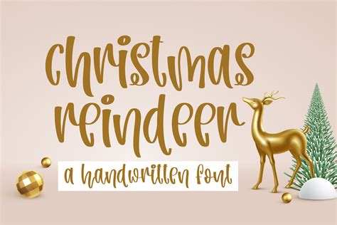 Christmas Reindeer Font By Bitongtype · Creative Fabrica