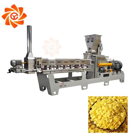 Breakfast Cereals Production Line Corn Flakes Extruder Processing