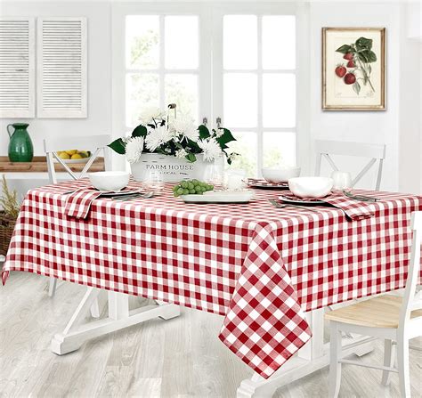 Home Bargains Plus Rectangle Fabric Tablecloth Country Rustic Buffalo