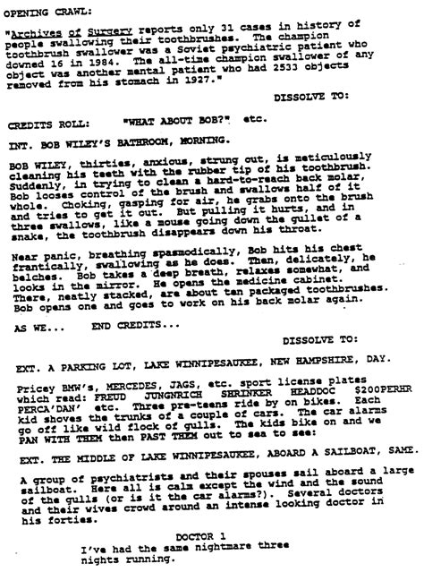 Page One What About Bob” 1991 Go Into The Story