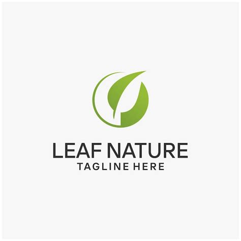 Premium Vector Simple Leaf Nature Logo Design Inspirations