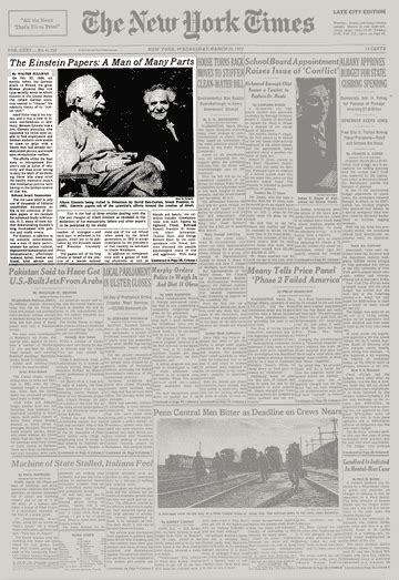 The Einstein Papers A Man Of Many Parts The New York Times