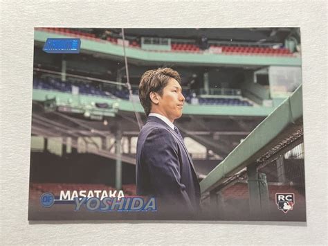 50枚限定 吉田正尚 2023 Topps Stadium BLUE FOIL ルーキーカード Masataka Yoshida Rookie