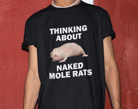 Thinking About Naked Mole Rats Shirt Funny Shirt Funny Gift Offensive Shirt Funny Meme