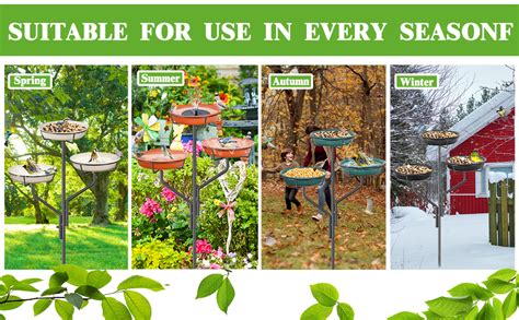 Giyiprpi Garden Birdbaths Bird Bath With Bowl Free Standing Garden