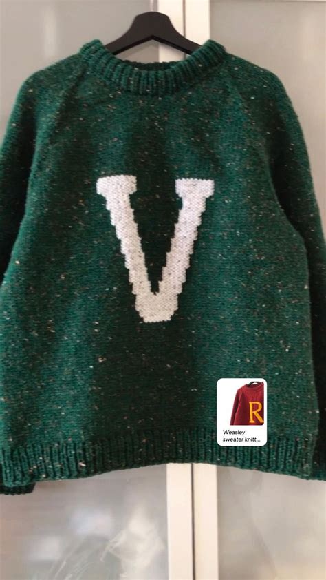 Weasley sweater knitting pattern Harry Potter jumper tutorial Ron ...