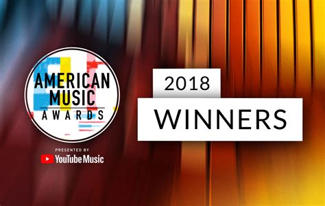 2018 Winners American Music Awards