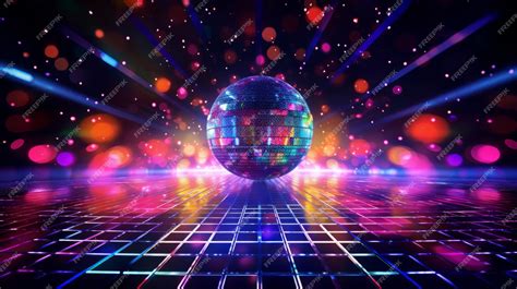 Premium AI Image | Sparkling disco ball Night party colorful