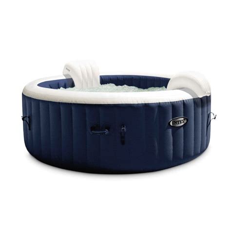 Intex PureSpa Plus 4 Person Portable Inflatable Hot Tub Bubble Jet Spa Blue Walmart