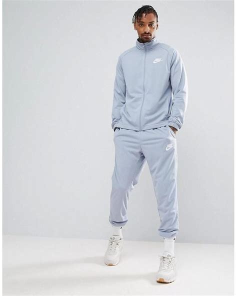 Nike Polyknit Tracksuit Set In Blue 861780 023 In Grey For Men Lyst Uk