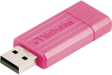 L Piz De Memoria Usb De Gb Pinstripe Rosa Djmania