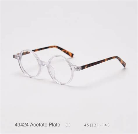 Kirk Acetate Retro Round Glasses Frame Fomolooo