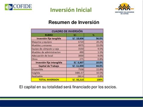 Gesti N Operativa En Construcciones Inteligentes Plan De Inversion