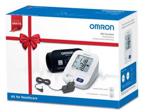 Zestaw prezentowy - Ciśnieniomierz Omron M3 Comfort + zasilacz sieciowy ...