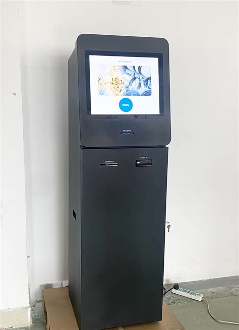 Free Standing Self Service Cash Coin Payment Deposit Withdraw Machine