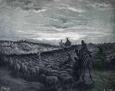 Abraham Journeying Into the Land of Canaan, 1866 - Gustave Dore ...