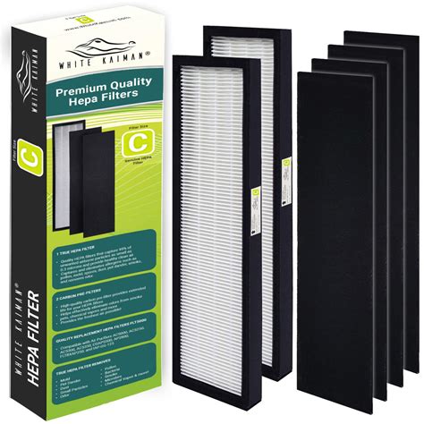 White Kaiman Premium True Hepa Air Filter C Replacement W Carbon Pre