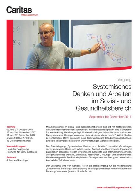 PDF Lehrgang Systemisches Denken Und Arbeiten Im Systemisches