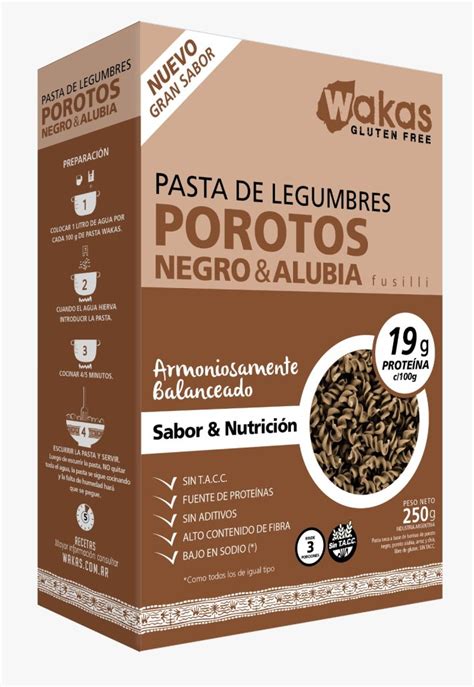 Pasta De Legumbres De Porotos Negros Alubias Wakas Sin Tacc Grs