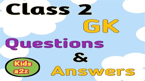 Gk Questions Answers For Class Class Gk Youtube