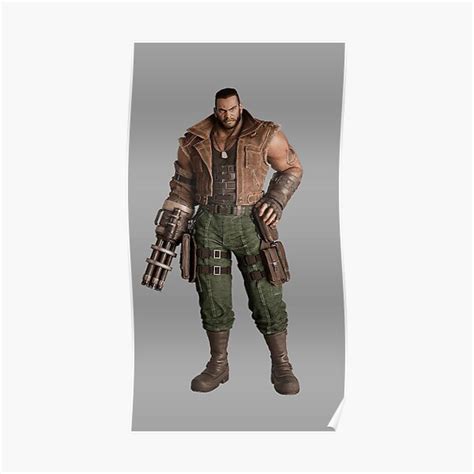 Final Fantasy 7 Vii Remake Barret Wallace Character Official