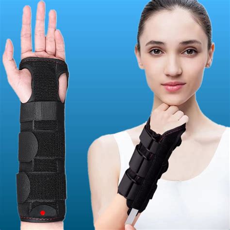 Carpal Tunnel Wrist Brace With 3 Removable Metal Splints