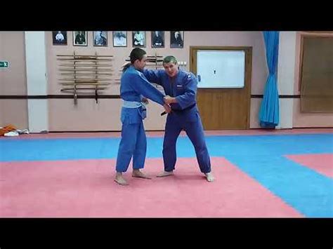 Дзюдо: Бросок через спину за один отворот - YouTube