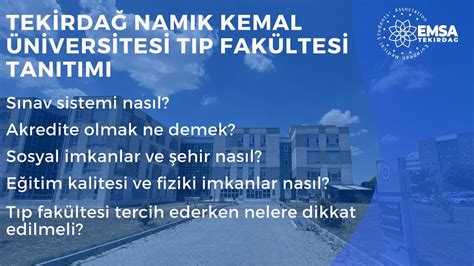 Tekirda Nam K Kemal Niversitesi T P Fak Ltesi Nk T P Tan T M